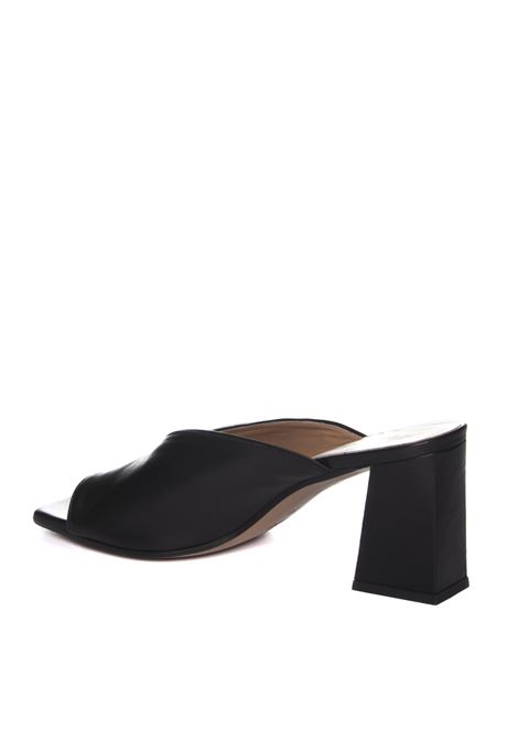 black nappa sandal FRANCO RUSSO | 2806NAPPA-NERO